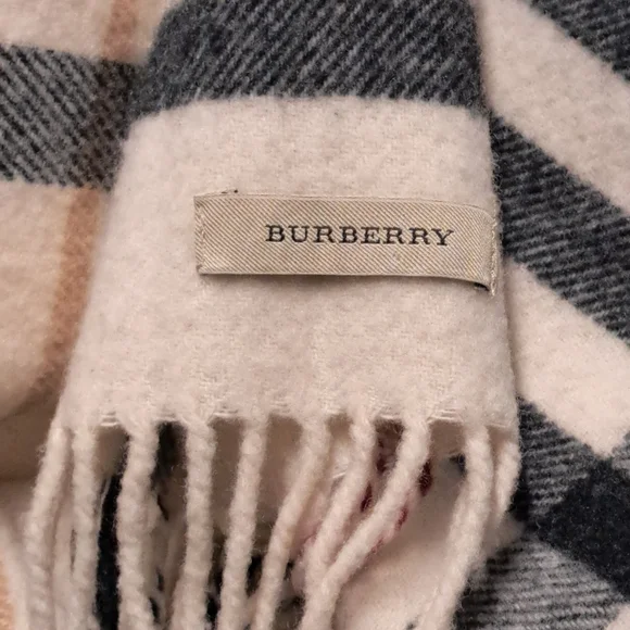 Burberry Checked Cashmere Snood OS - Picture 5 of 6